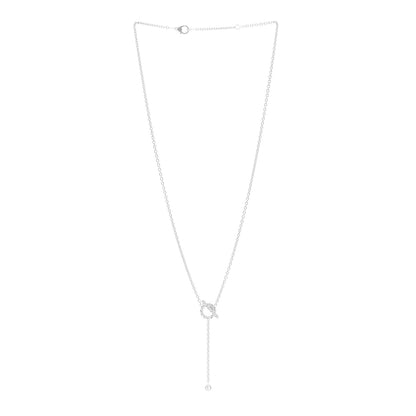 Hermes 18K White Gold Diamond Finesse Lariat Necklace 3 of 6