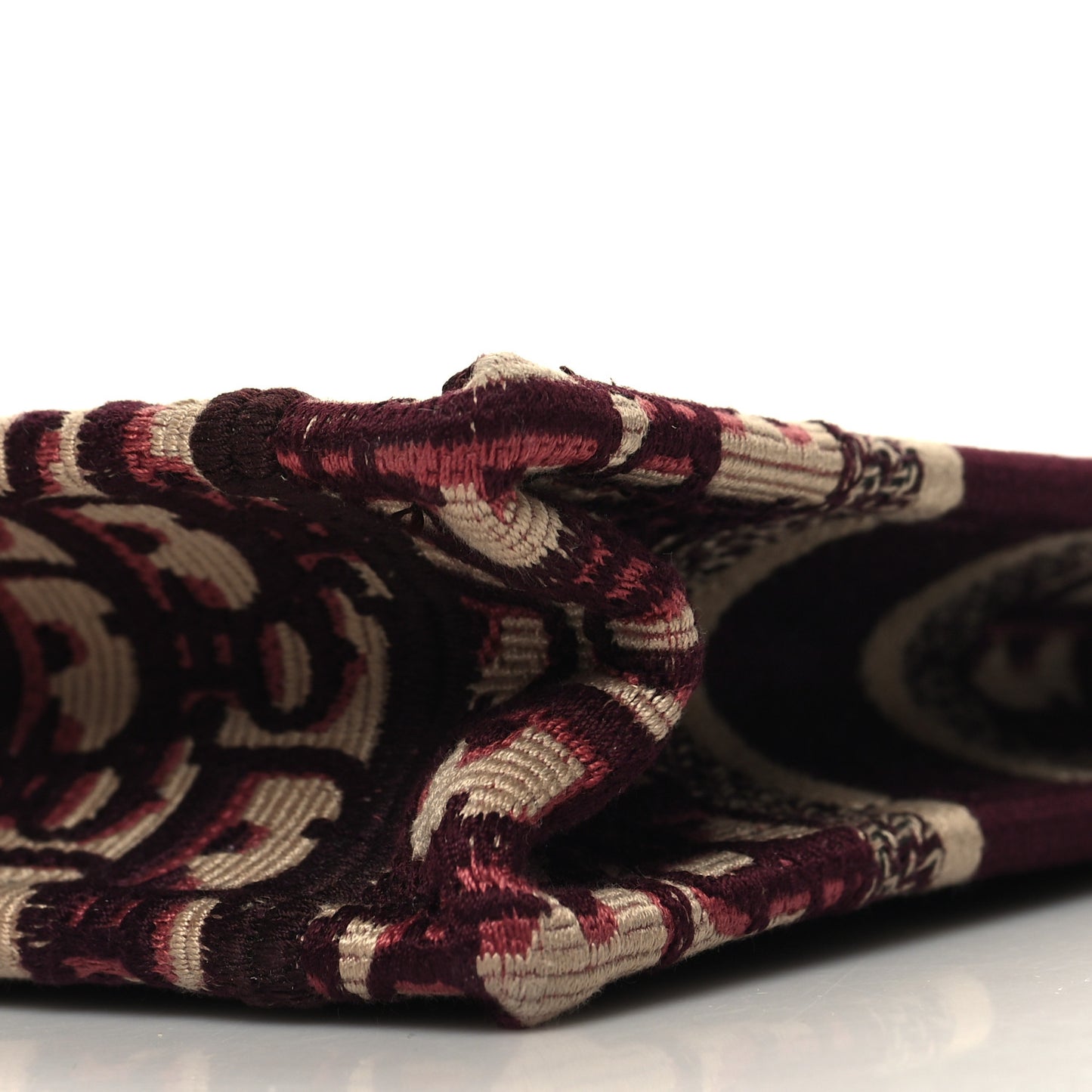 Oblique Mini Book Tote Burgundy Multicolor