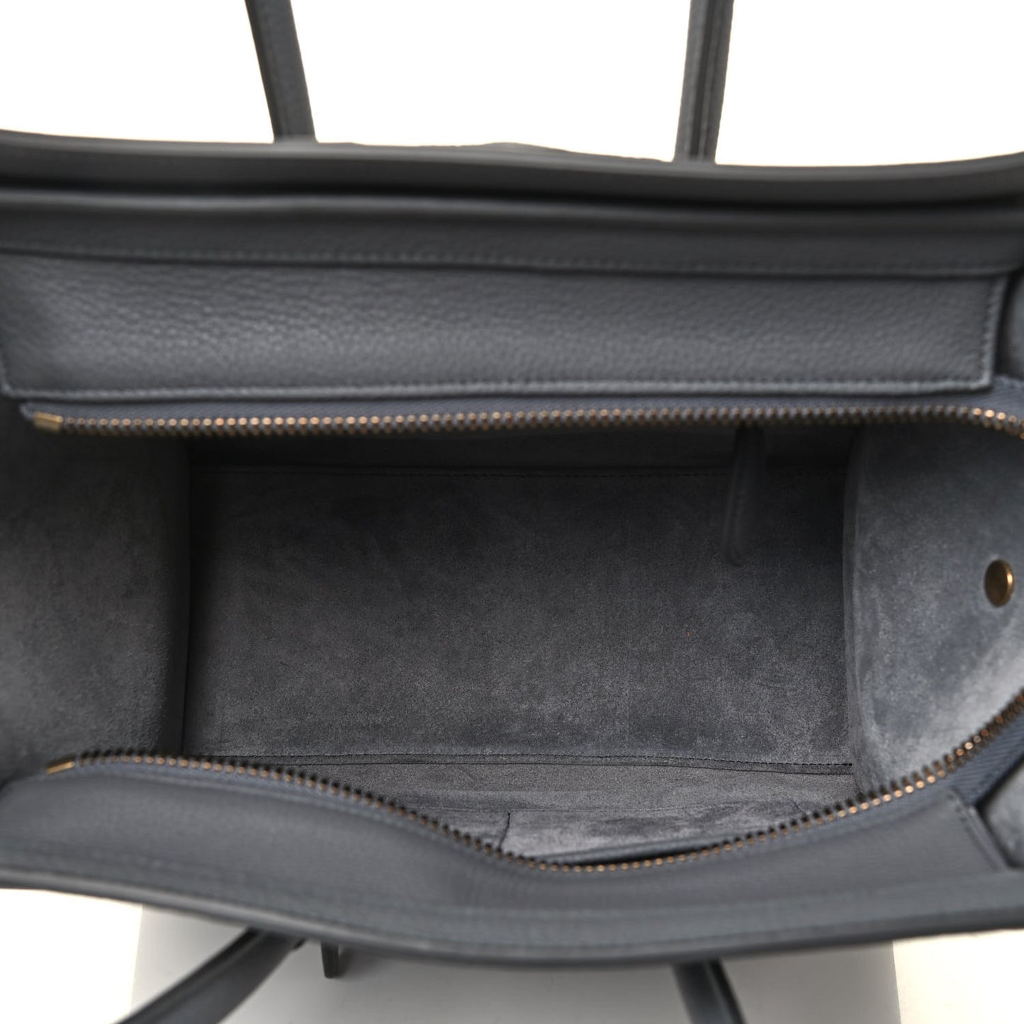 Baby Drummed Calfskin Micro Luggage Kohl