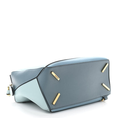 Loewe Calfskin Medium Puzzle Bag Aqua Light Blue Stone Blue 4 of 9