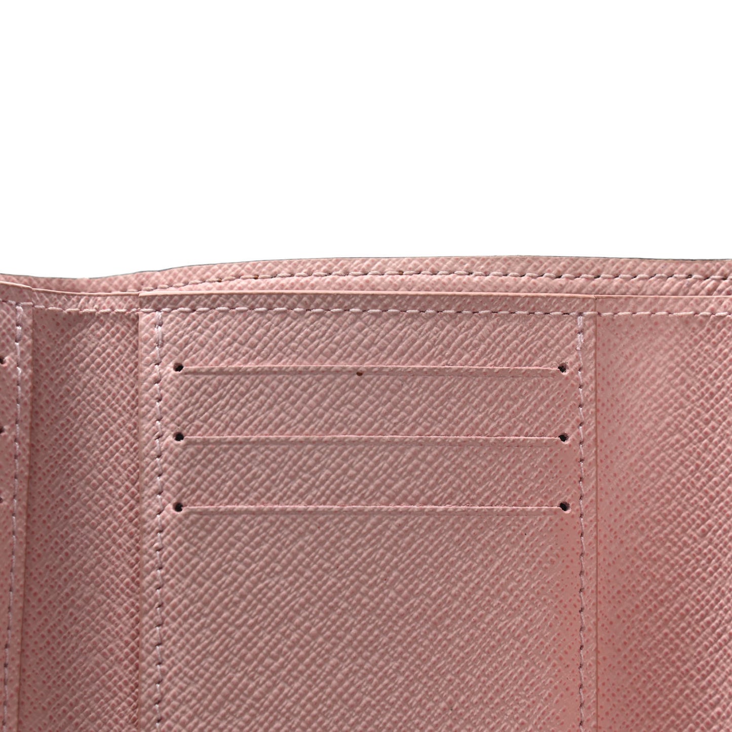 Damier Ebene Victorine Wallet Rose Ballerine