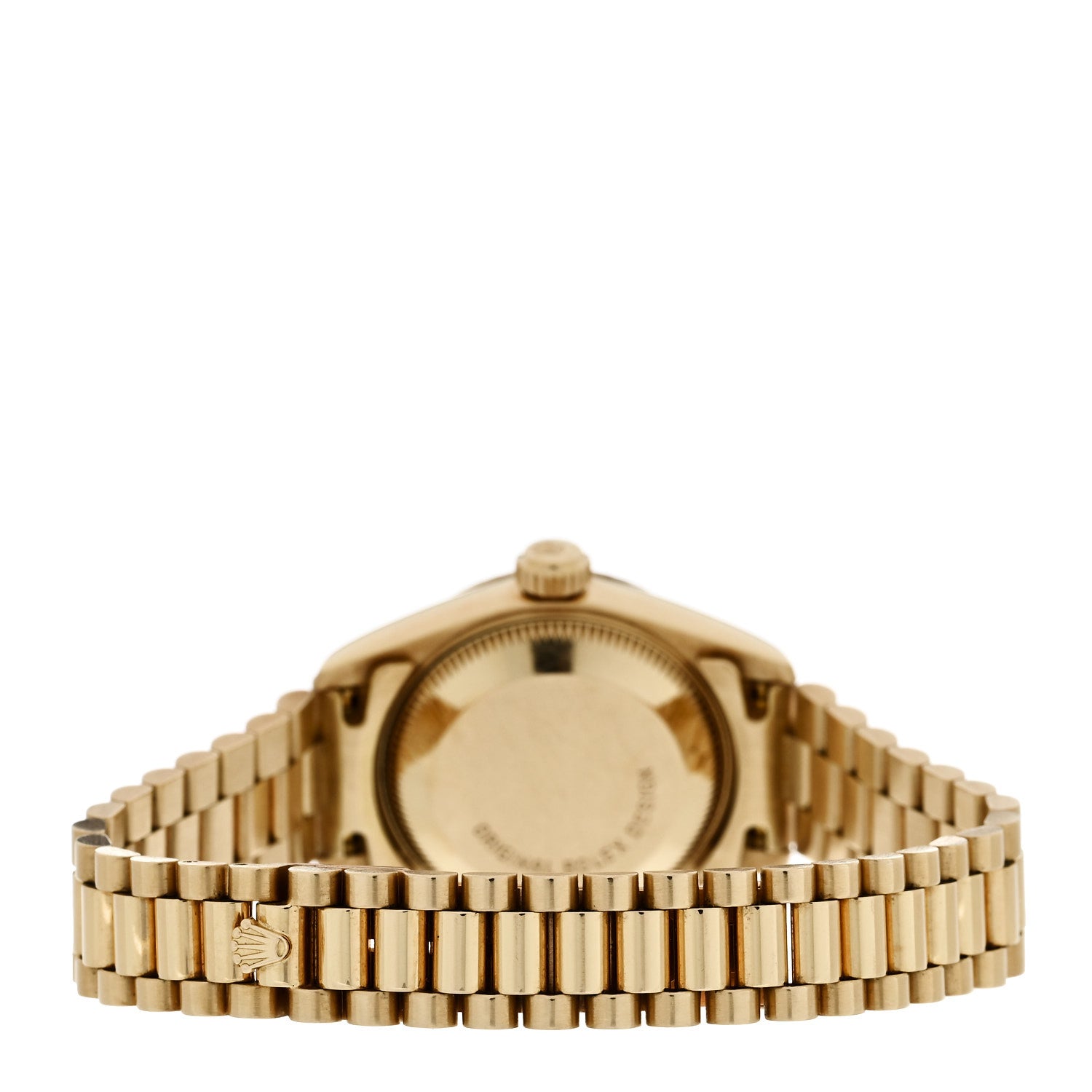 Rolex 18K Yellow Gold 26mm Oyster Perpetual Datejust President Watch Champagne 69178 3 of 4