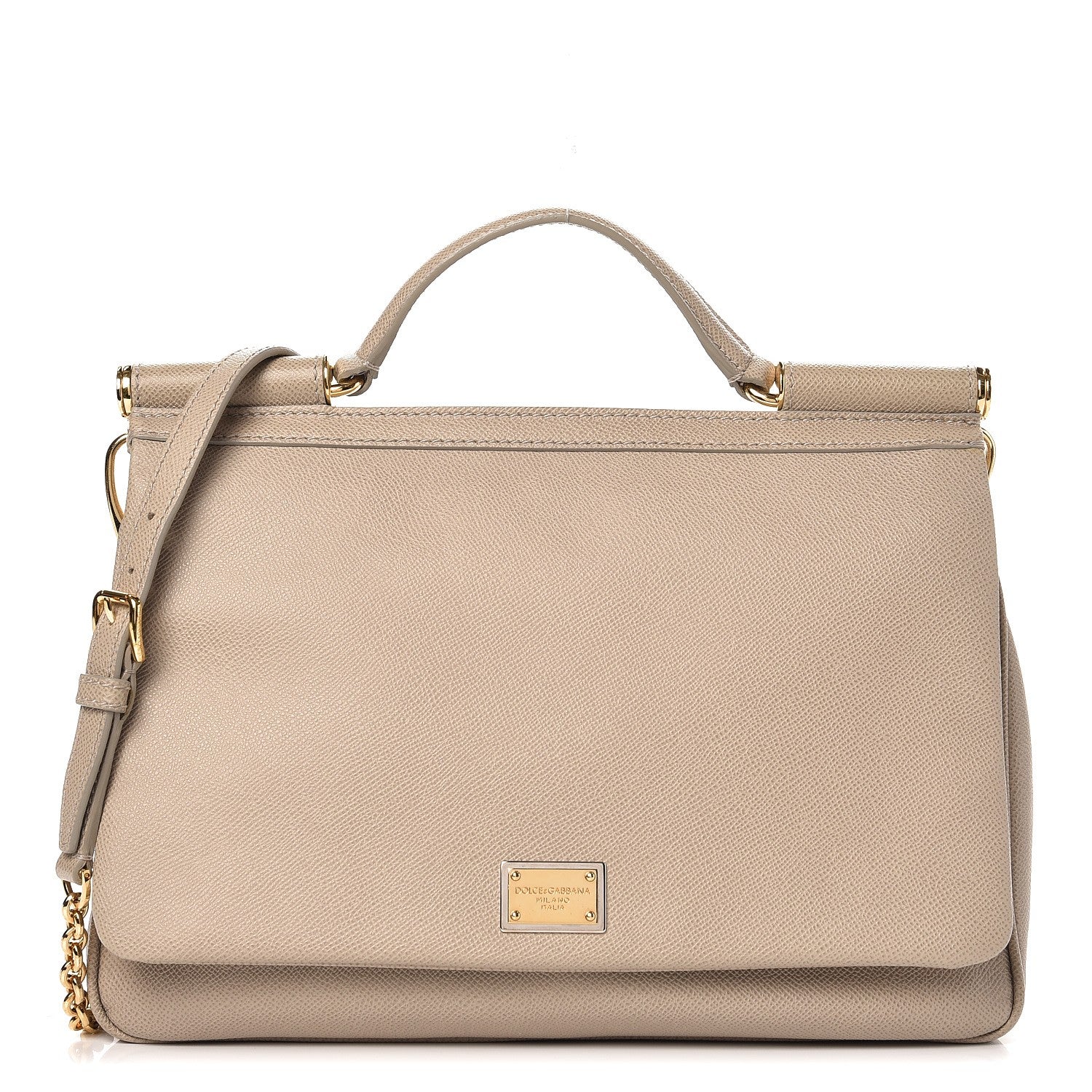 Dolce & Gabbana Dauphine Large Miss Sicily Satchel Taupe 1 of 8
