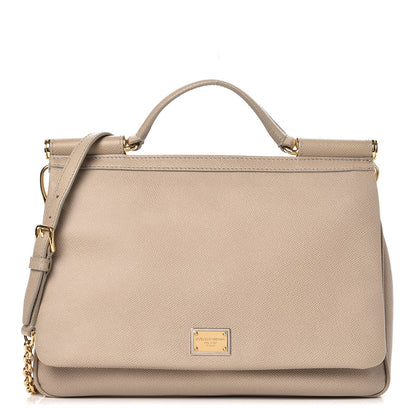 Dolce & Gabbana Dauphine Large Miss Sicily Satchel Taupe 1 of 8