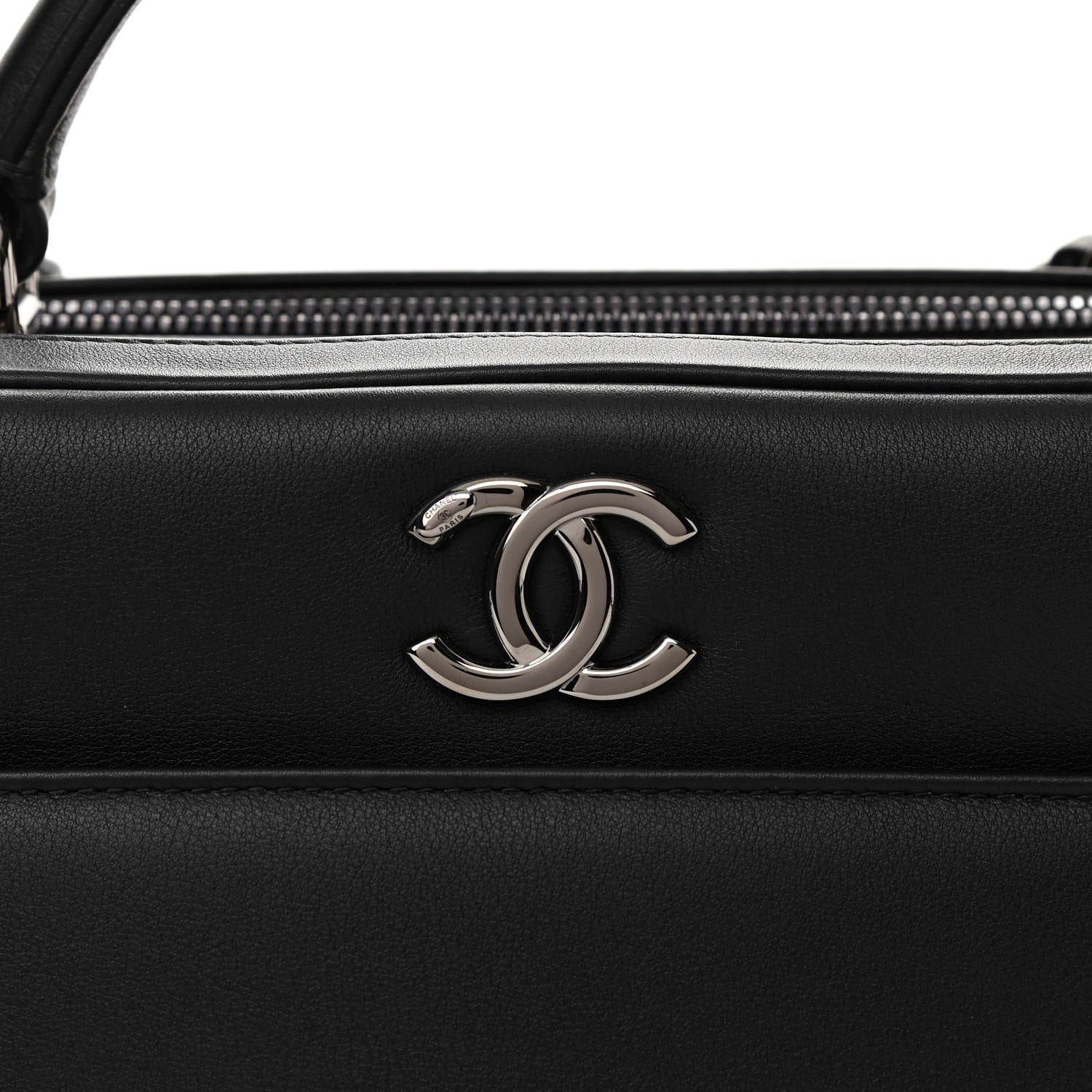 Chanel Calfskin Small Trendy CC Bowling Bag Black 11 of 11