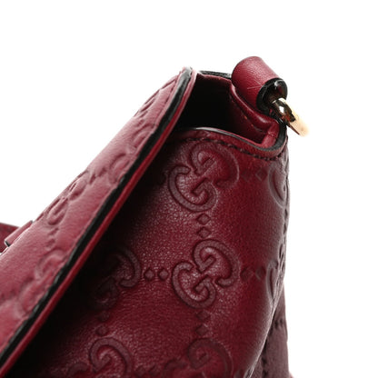 Gucci Guccissima Medium Bree Foldover Tote Classic Ruby 11 of 11