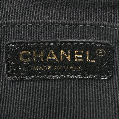 Chanel Calfskin Quilted Large Duma Pockets Drawstring Backpack Black 6 of 11