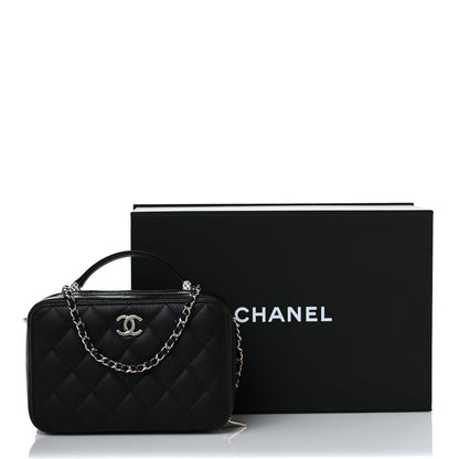 Chanel Caviar Quilted Vanity Case Black 10 of 10