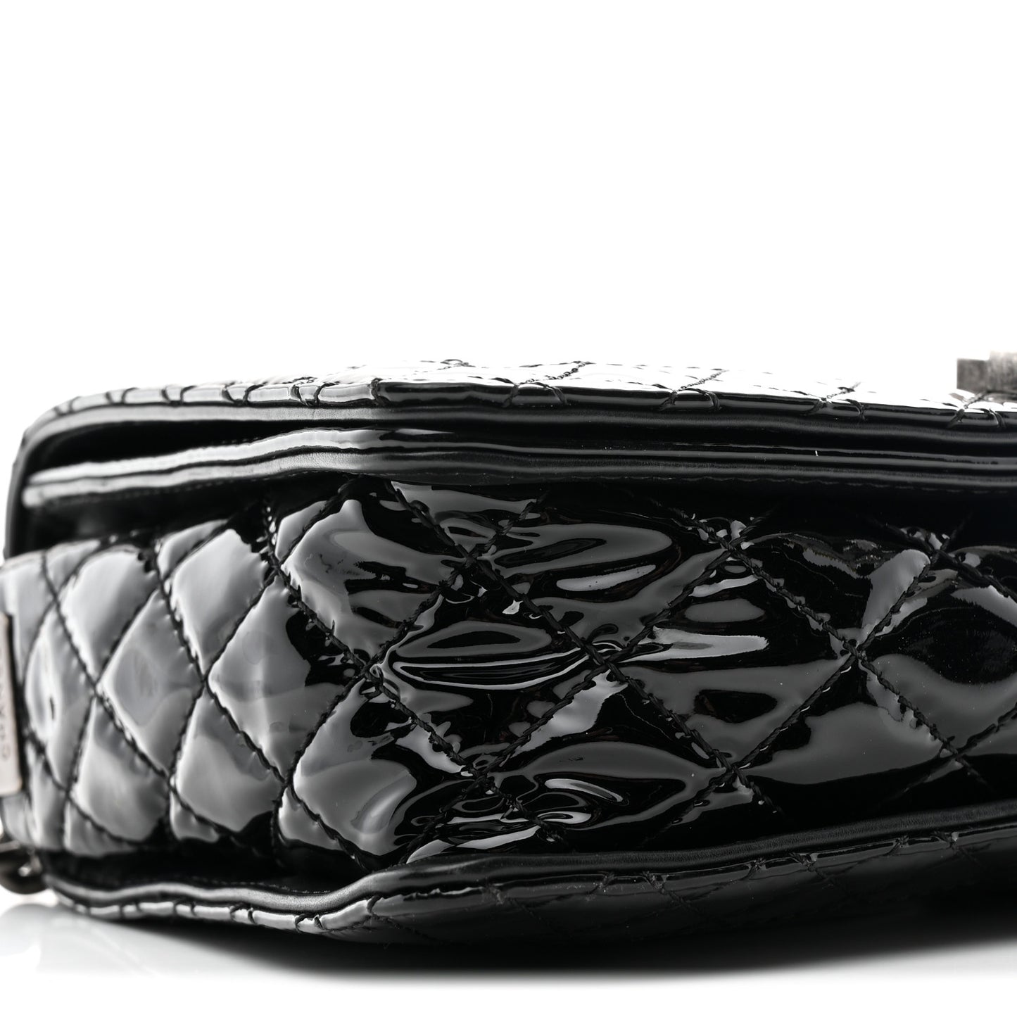 Patent Medium Boy Reverso Flap Black