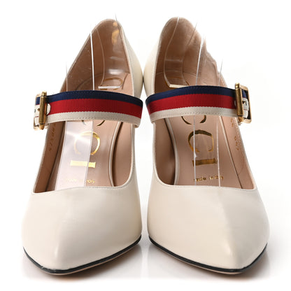 Gucci Malaga Kid Sylvie High Heel Pumps 36 White 3 of 10