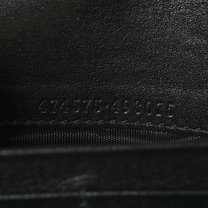Gucci Calfskin Matelasse GG Marmont Chain Wallet Black 8 of 11