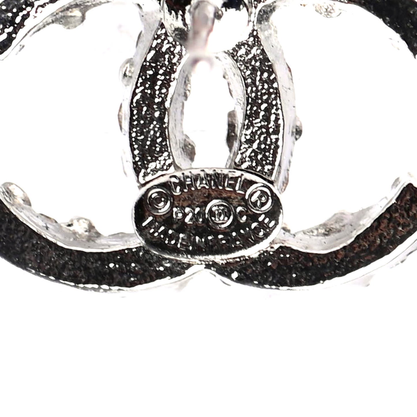 Crystal CC Earrings Silver Multicolor