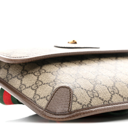 Gucci GG Supreme Monogram Neo Vintage Web Belt Bag Brown 8 of 10