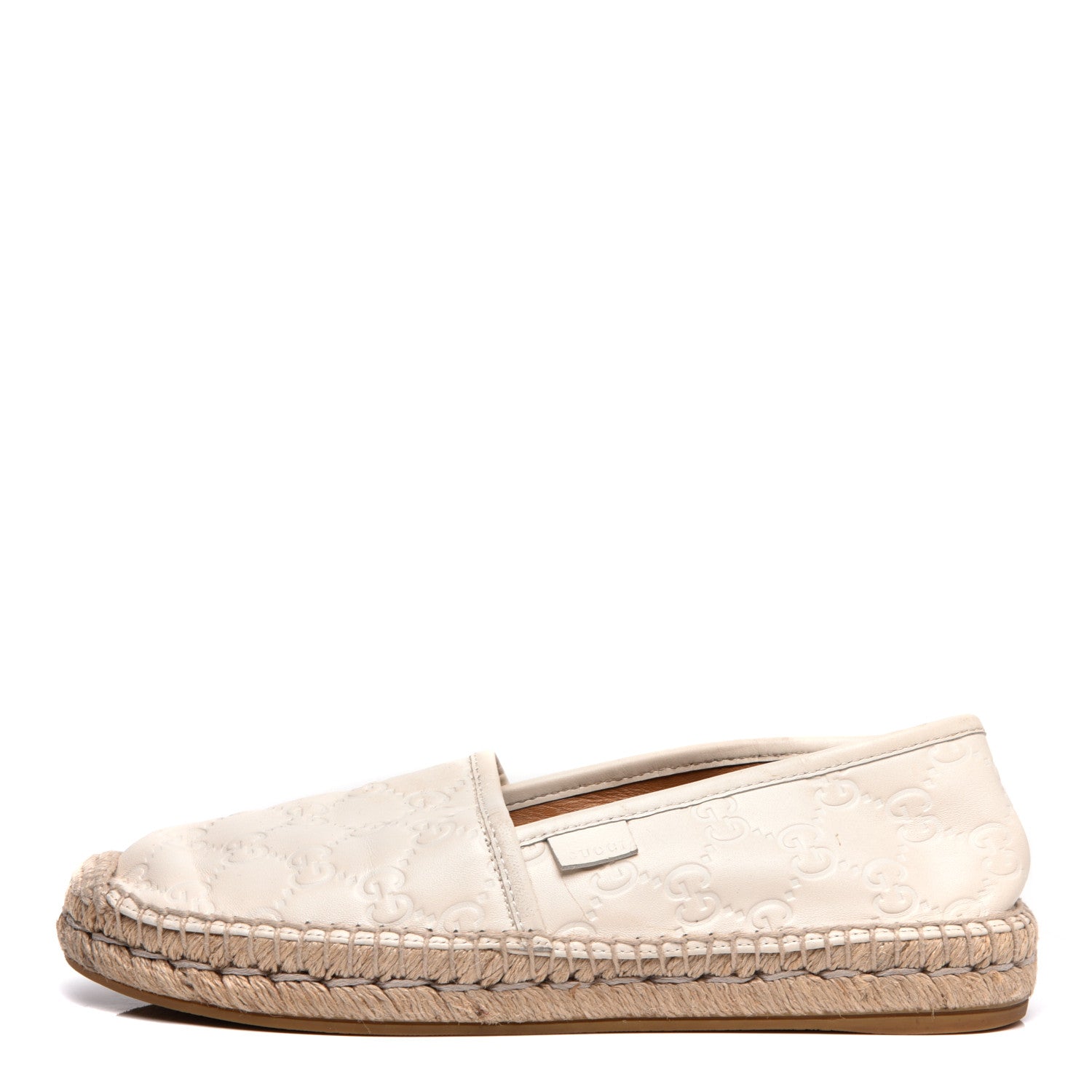 Gucci Guccissima Signature Espadrilles 36 Mystic White 1 of 8