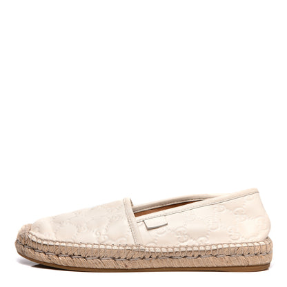 Gucci Guccissima Signature Espadrilles 36 Mystic White 1 of 8