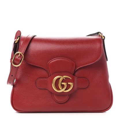 Gucci New Sakai Calfskin Lux Small Dahlia Messenger Shoulder Bag New Cherry Red 1 of 10