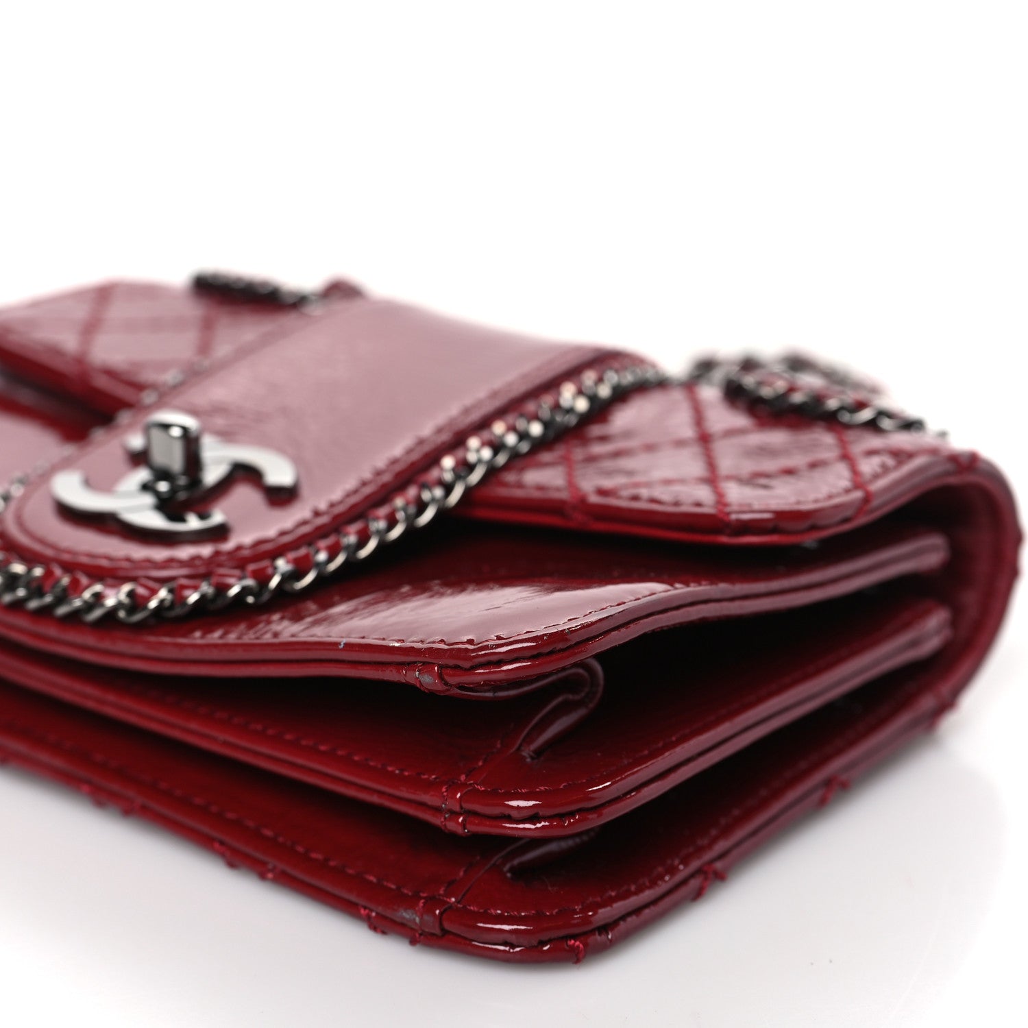 Chanel Patent Mini Madison Flap Red 11 of 11