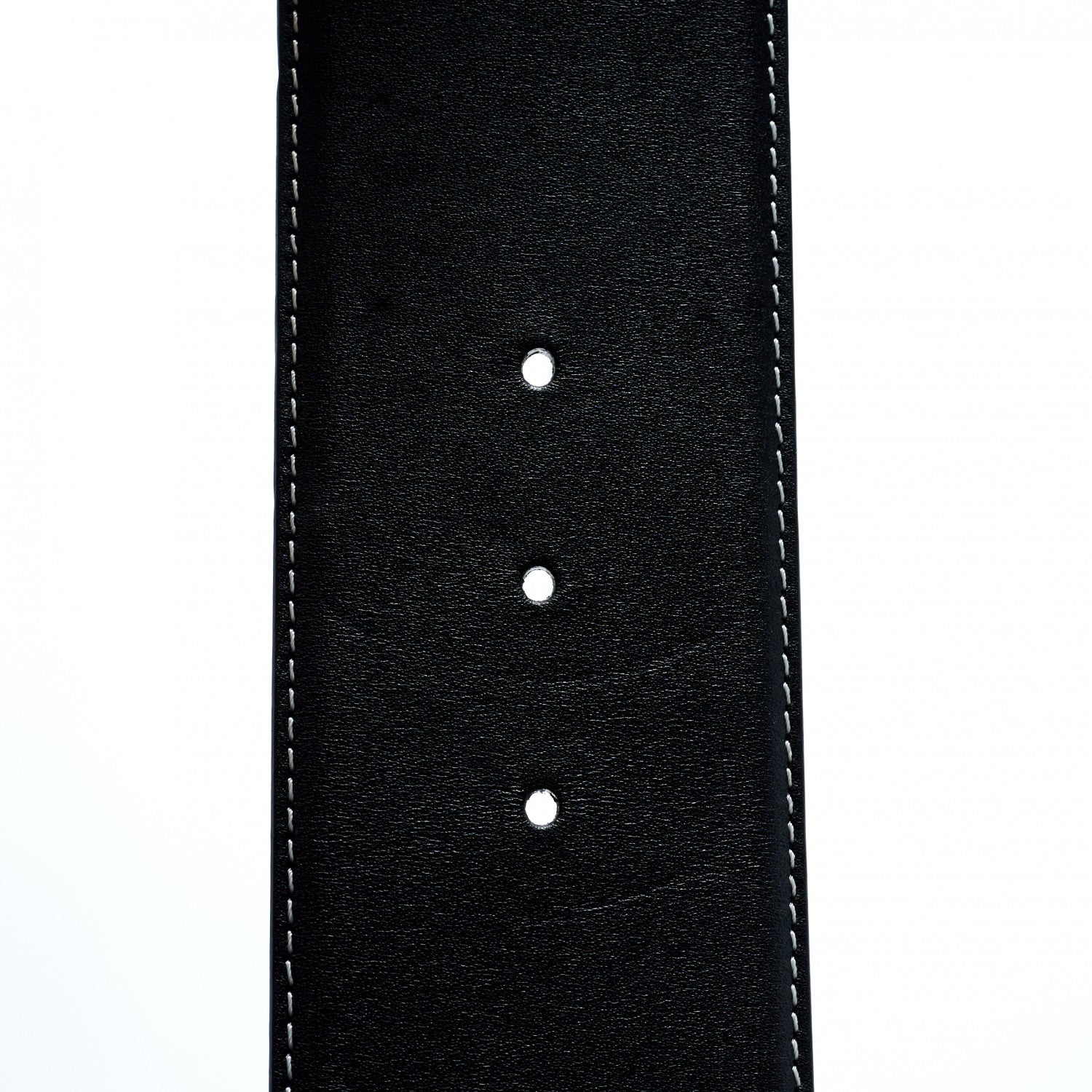 Chanel Calfskin Resin Gabrielle CC Logo Belt 95 38 Black White 4 of 9