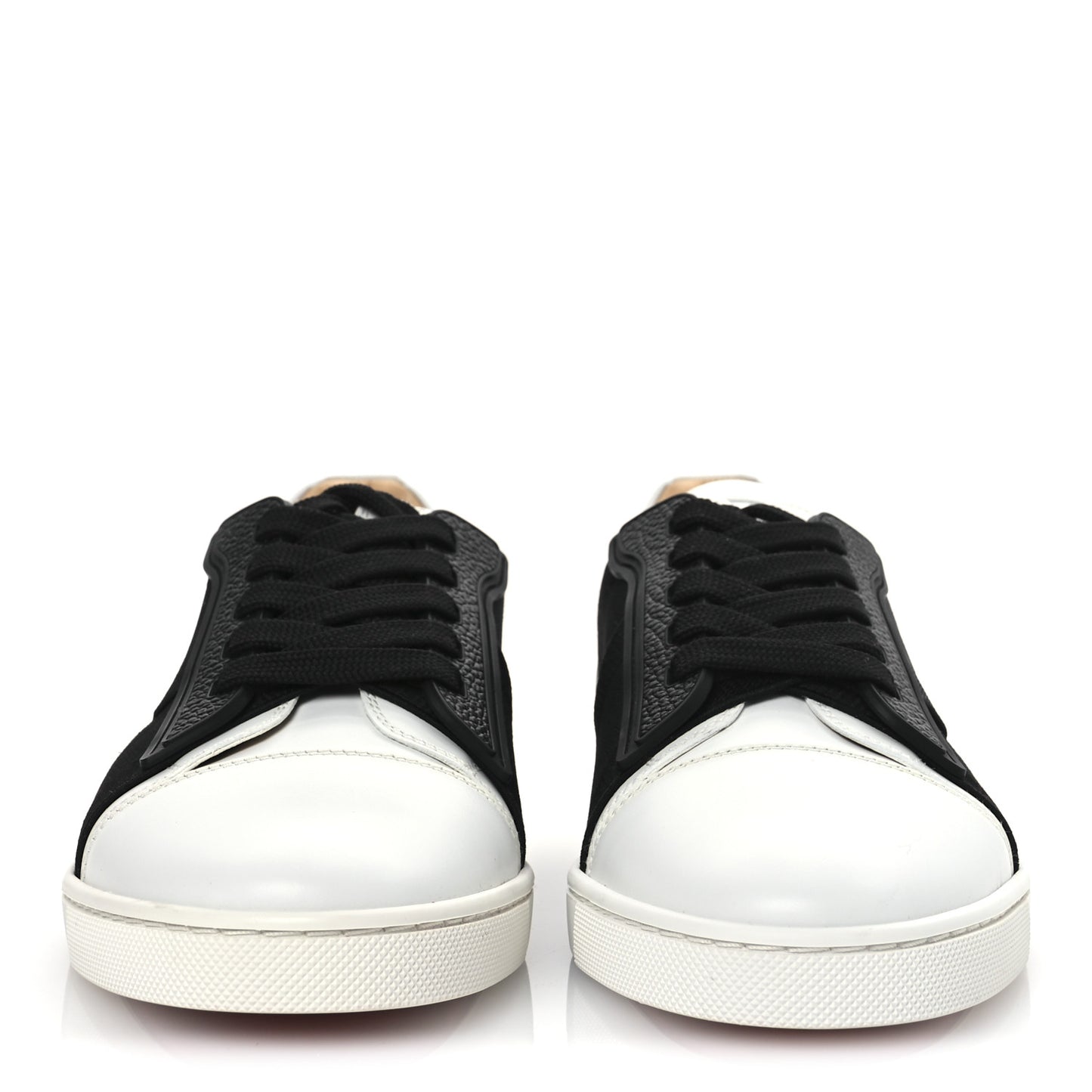 Calfskin Elastikid Donna Flat Sneakers 37 Bianco Black