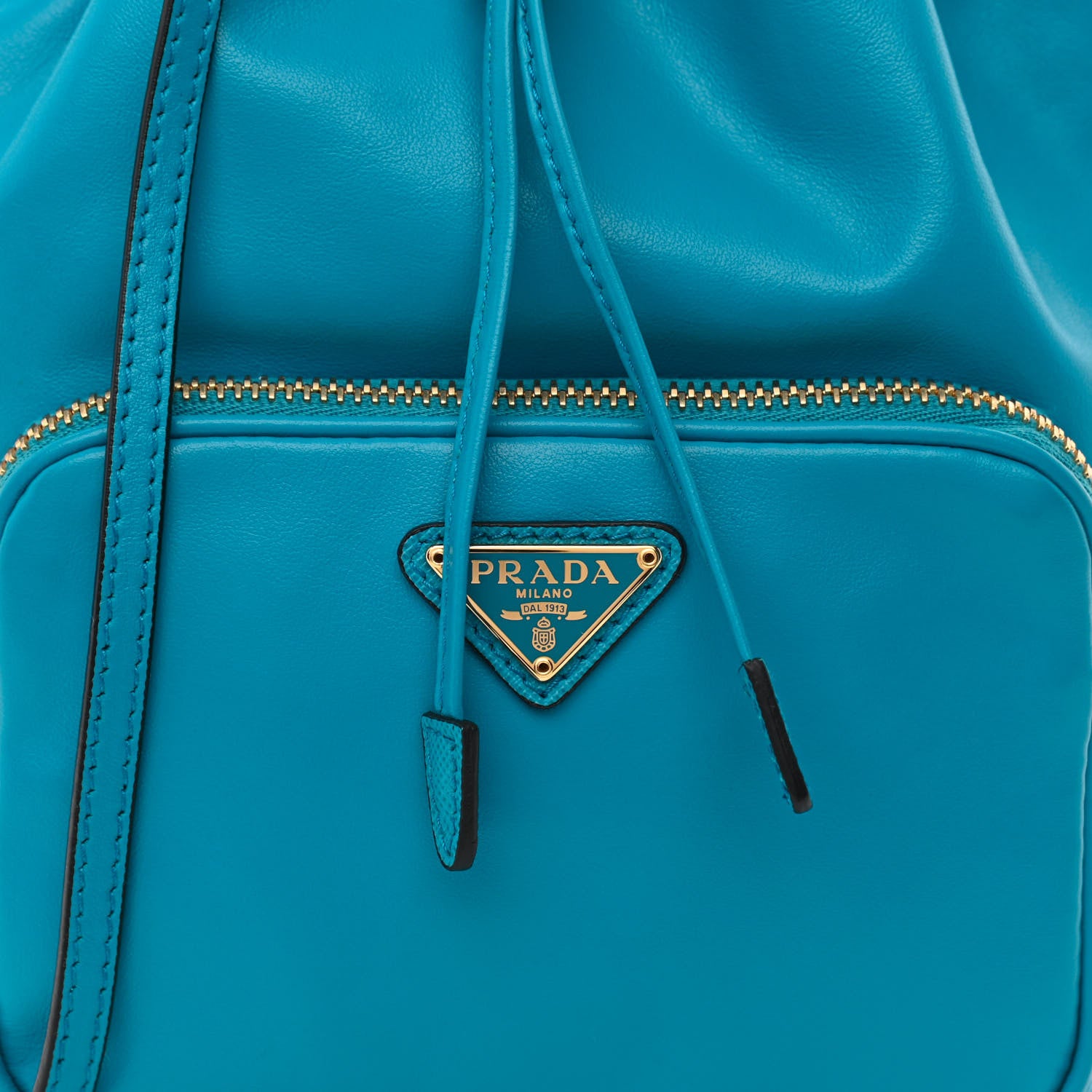 Prada Light Calf Mini Bucket Crossbody Bag Voyage 9 of 11