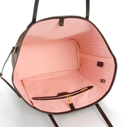 Louis Vuitton Damier Ebene Neo Neverfull MM Rose Ballerine 5 of 8