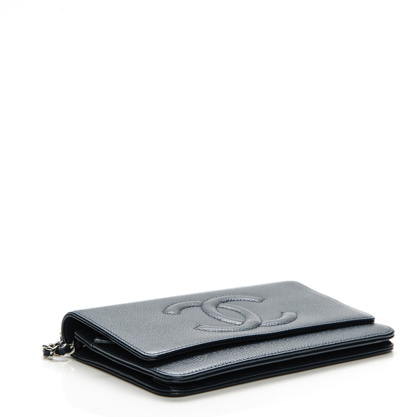 Caviar Timeless CC Wallet On Chain WOC Navy Blue