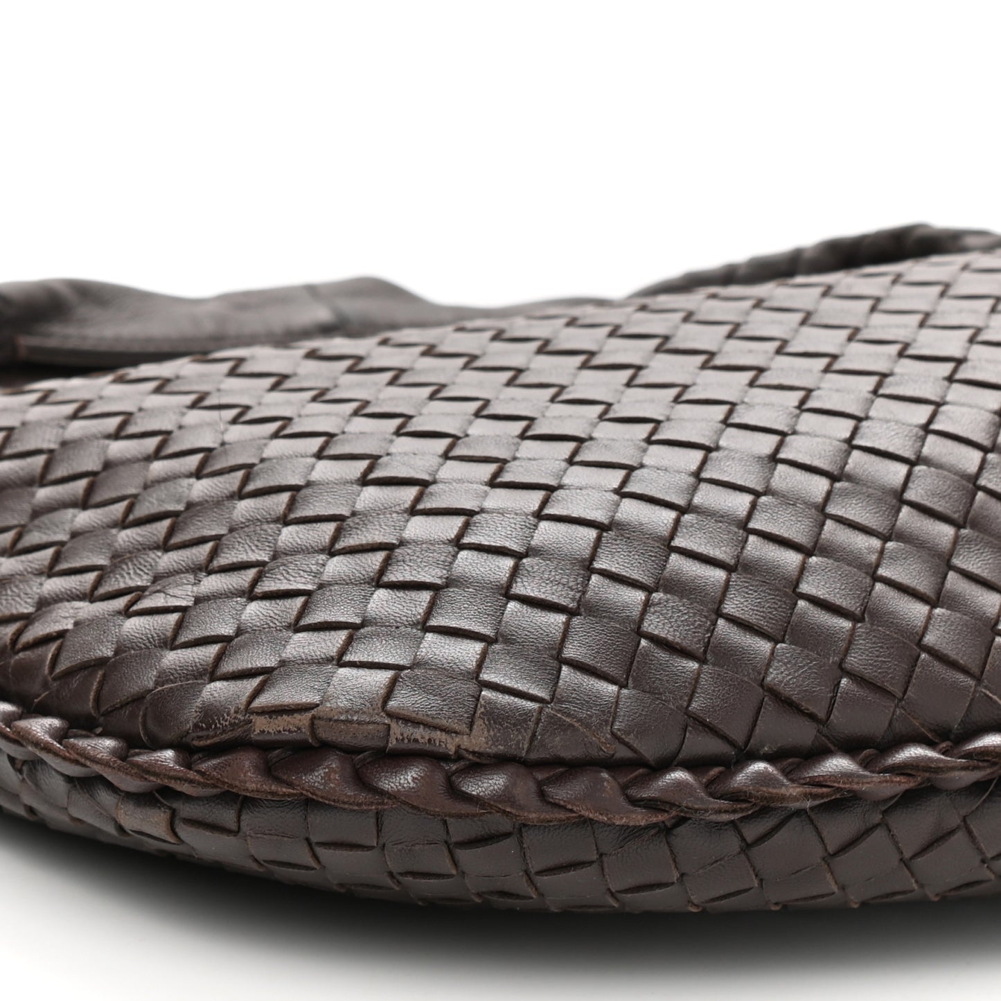 Nappa Intrecciato Medium Veneta Hobo Ebano