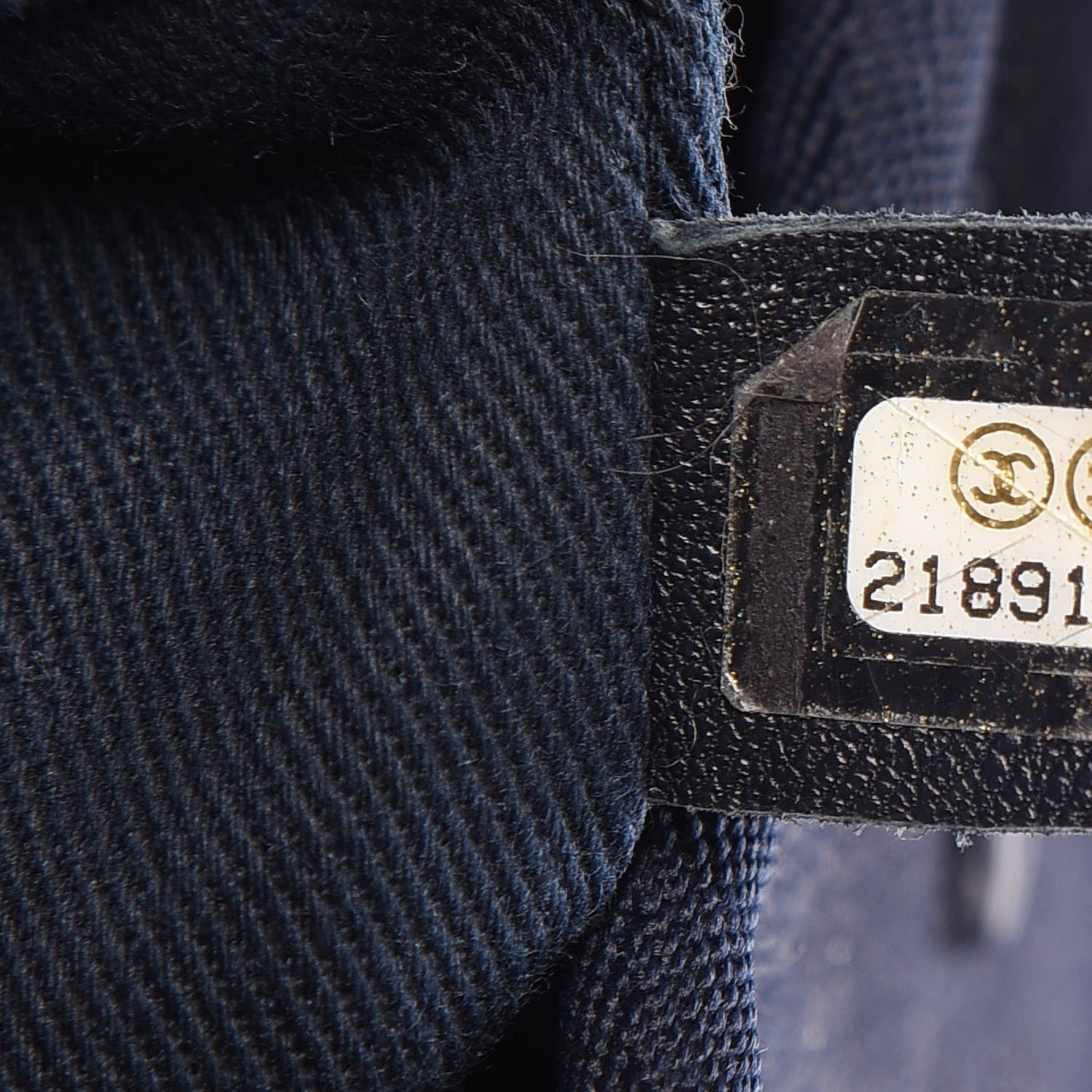 Chanel Denim Large Deauville Tote Dark Blue 7 of 7
