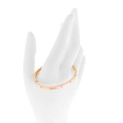 Cartier 18K Pink Gold Small LOVE Bracelet 16 2 of 4