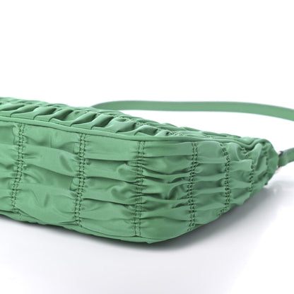 Prada Tessuto Nylon Gaufre Shoulder Bag Menta 7 of 10