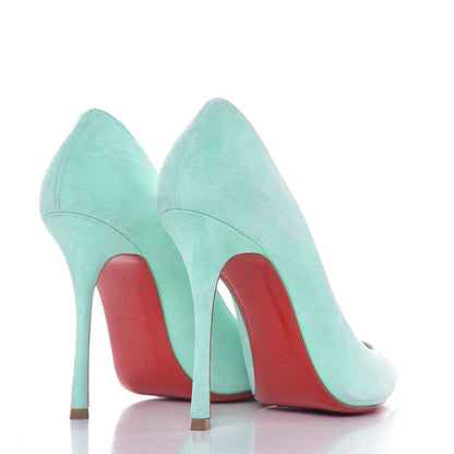 Christian Louboutin Suede Decoltish 100 Pumps 37 Opal 4 of 7