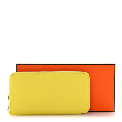 Hermes Epsom Silk'In Wallet Soufre Gris Tourterelle 8 of 8