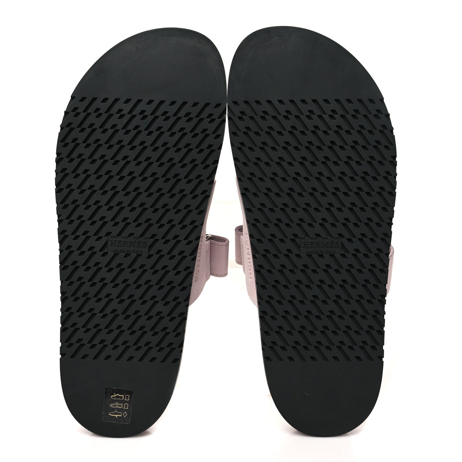Hermes Suede Goatskin Womens Chypre Sandals 41 Rose Porcelaine 5 of 9