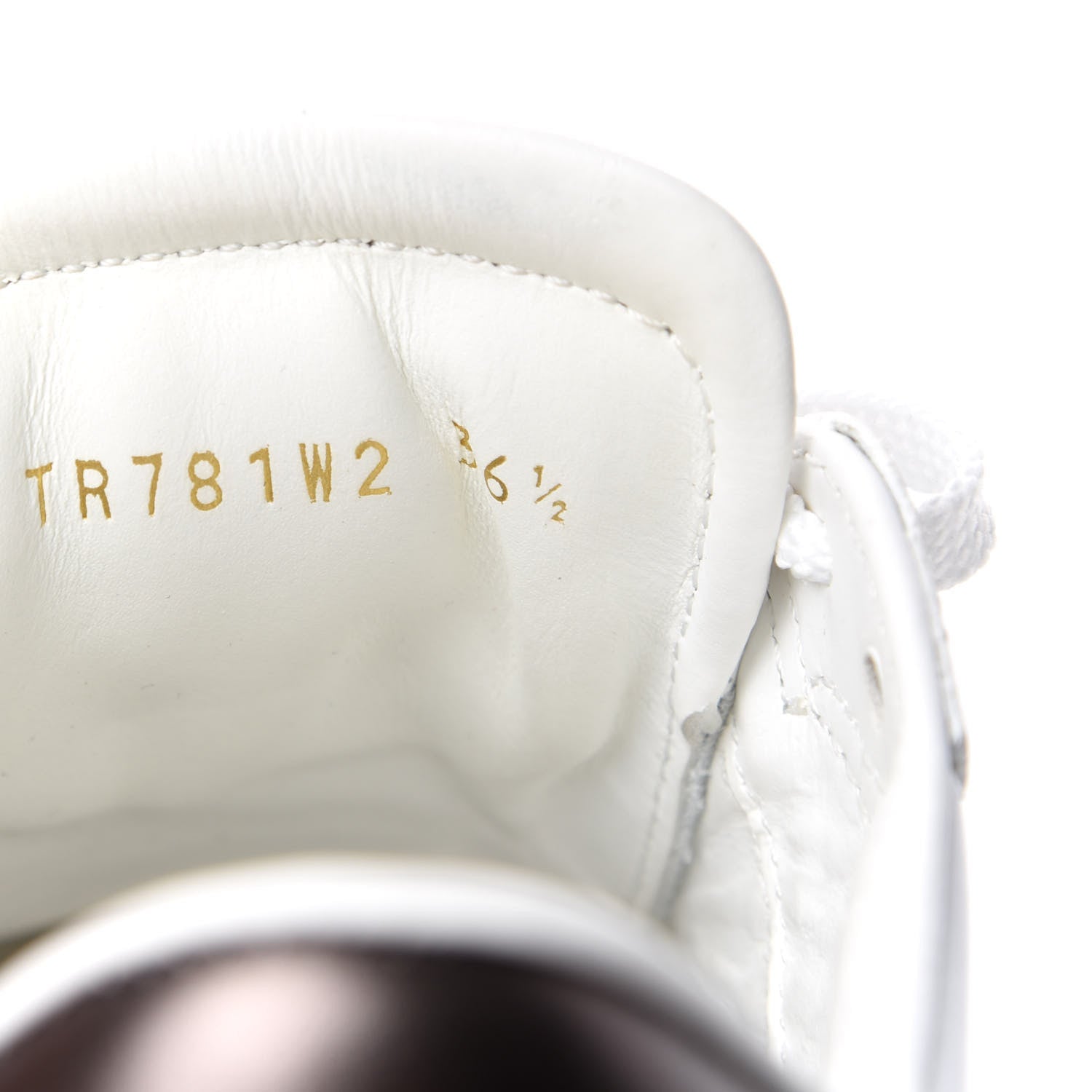 Valentino Garavani Calfskin VLTN Rockstud Open Sneakers 36.5 White 10 of 11