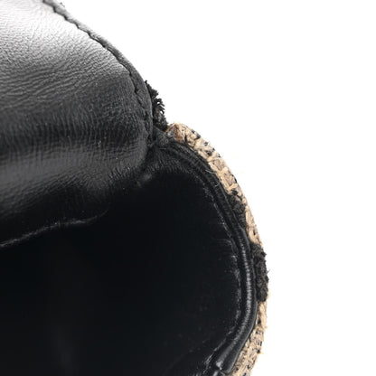 Christian Dior Technical Canvas Macro Houndstooth Medium Caro Bag Black White 15 of 20