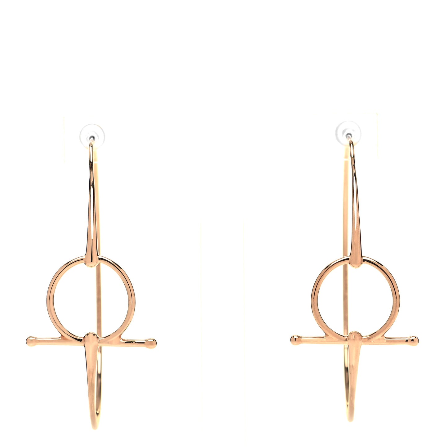 18K Rose Gold Filet D'Or Hoop Earrings