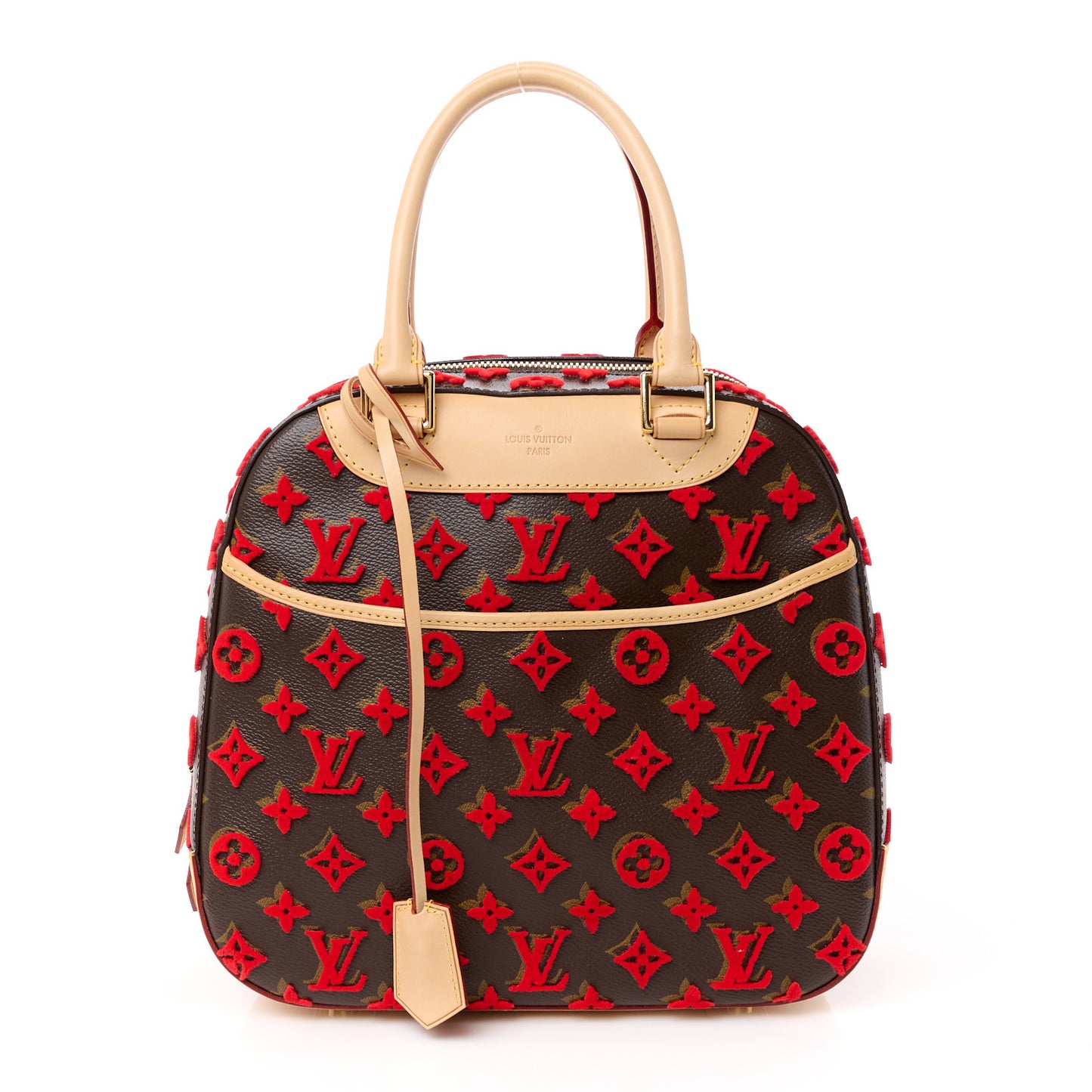 Monogram Tuffetage Deauville Cube Red
