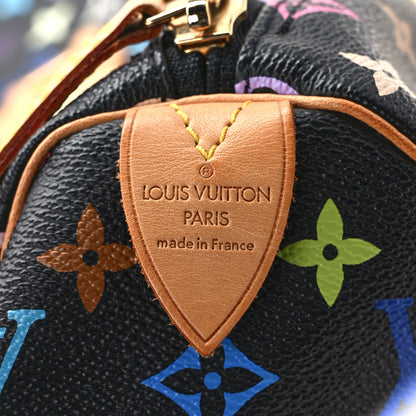 Louis Vuitton Monogram Multicolor Keepall 45 Black 5 of 10