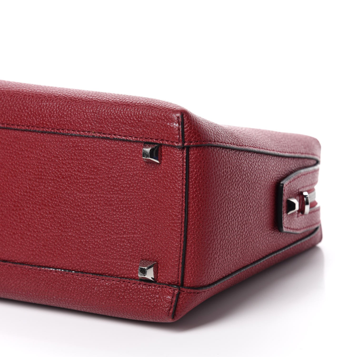 MCM Grained Calfskin Medium Ella Boston Burgundy 7 of 11
