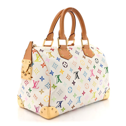 Louis Vuitton Monogram Multicolor Speedy 30 White 3 of 13