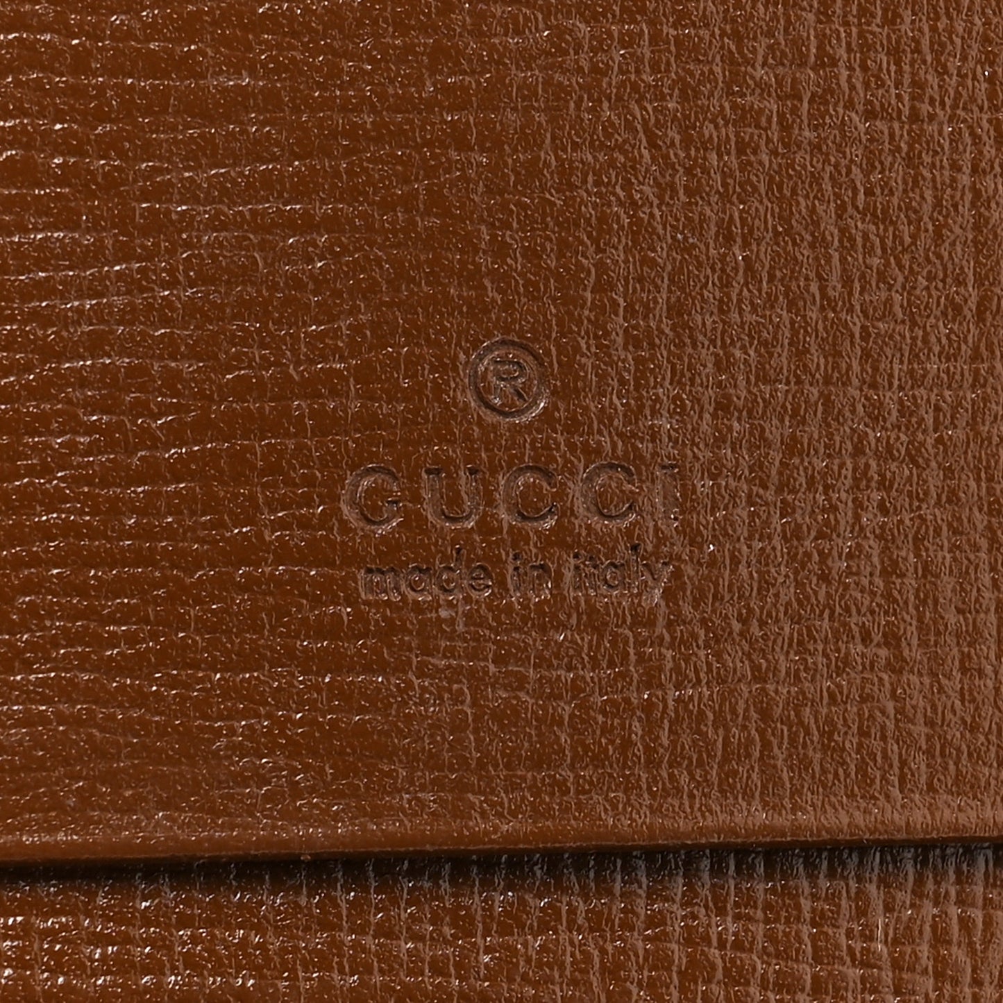 GG Supreme Monogram Textured Calfskin Web Jackie 1961 Card Case Beige Ebony Brown Sugar