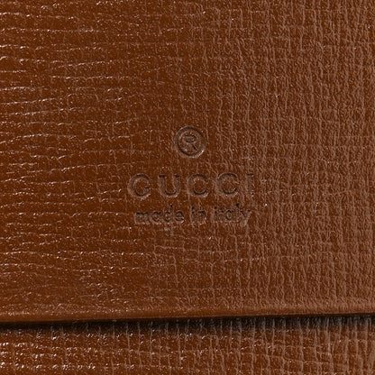 Gucci GG Supreme Monogram Textured Calfskin Web Jackie 1961 Card Case Beige Ebony Brown Sugar 8 of 12