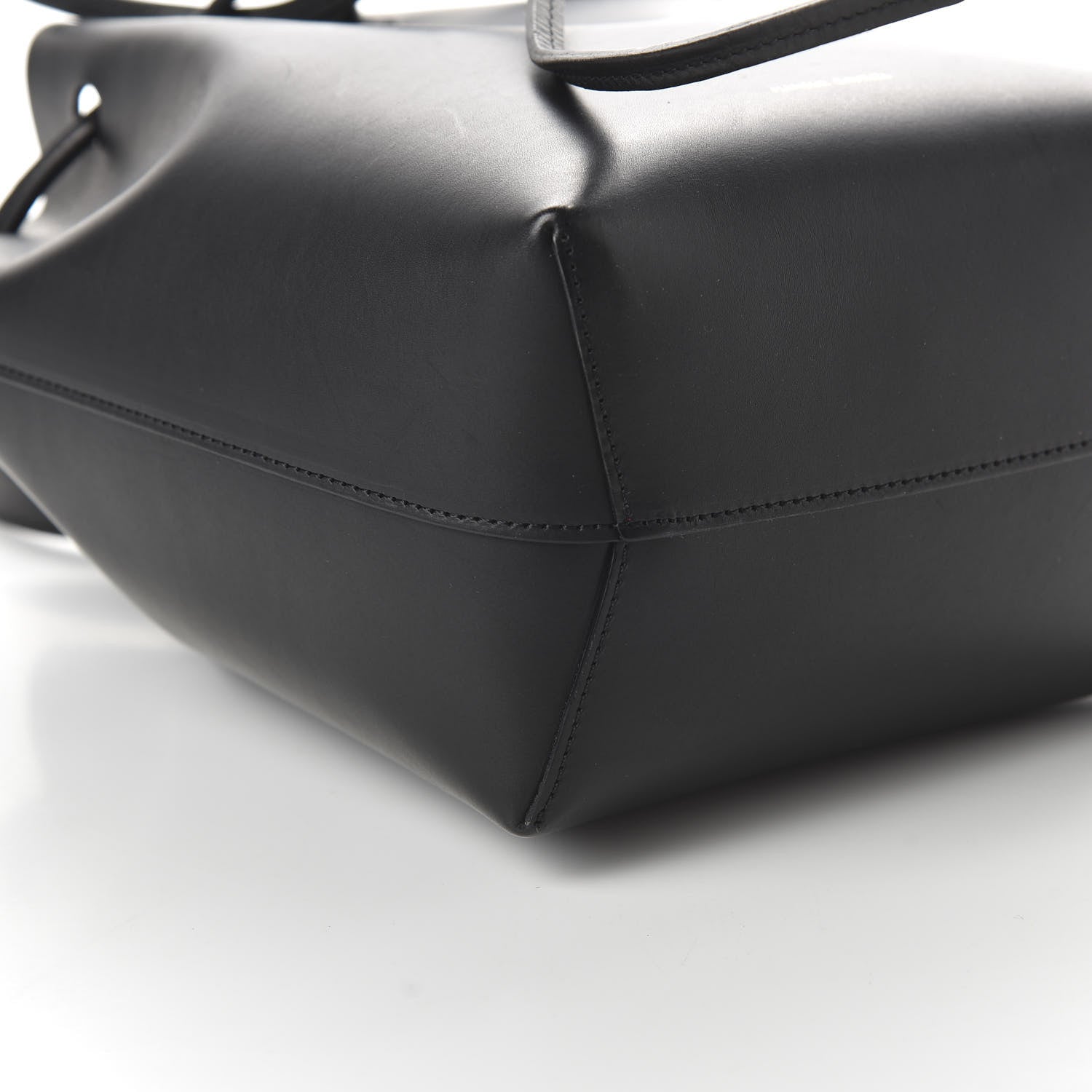 Mansur Gavriel Calfskin Mini Bucket Bag Black Flamma 6 of 9