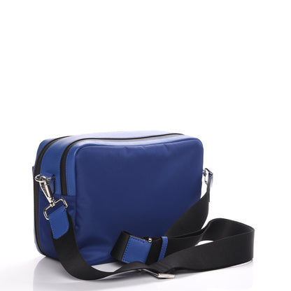 Fendi Nylon Vitello Century Vocabulary Camera Bag Blue Cobalto Blue Neon Sunflower 3 of 7