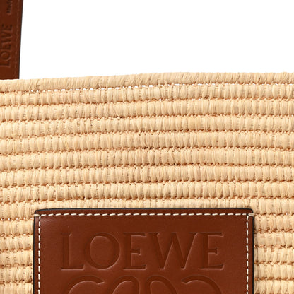 Loewe Raffia Small Square Basket Tote Bag Natural Tan 8 of 11