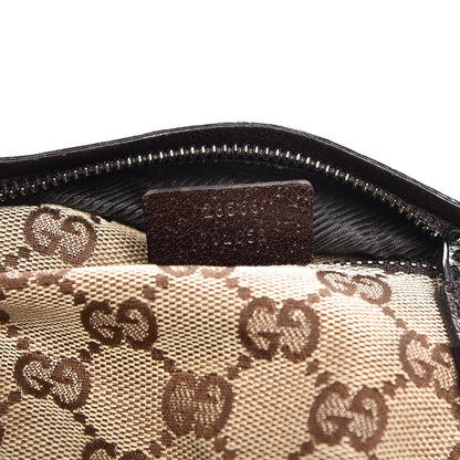Gucci GG Monogram Double Pocket Belt Bag Dark Brown 7 of 9