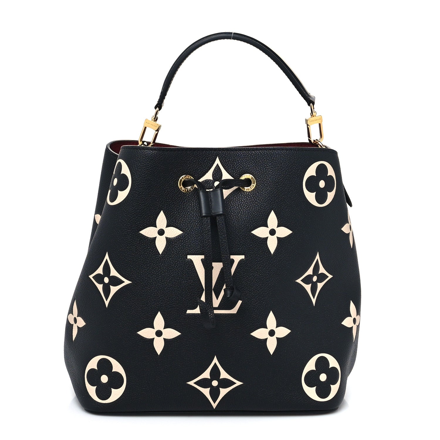 Louis Vuitton Empreinte Monogram Giant Neonoe MM Black Beige 3 of 13