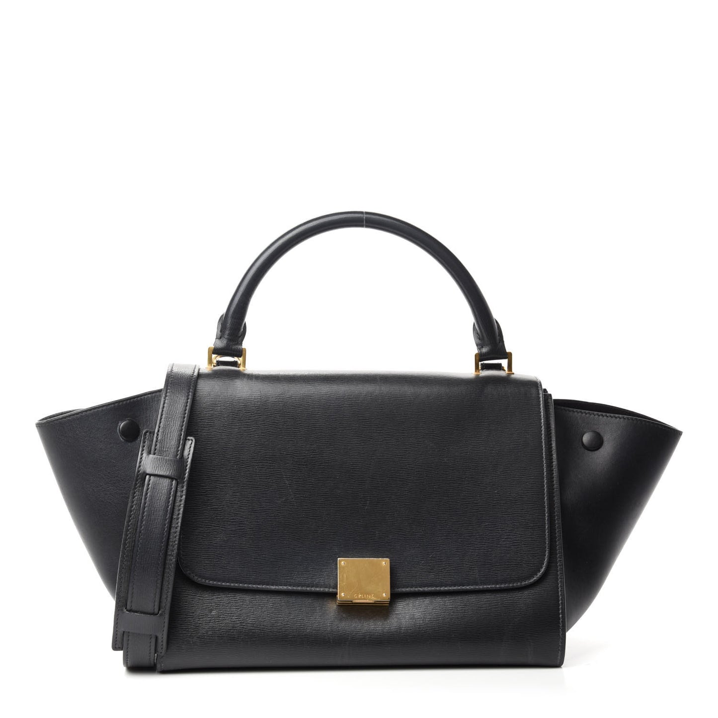 Liege Calfskin Small Trapeze Black