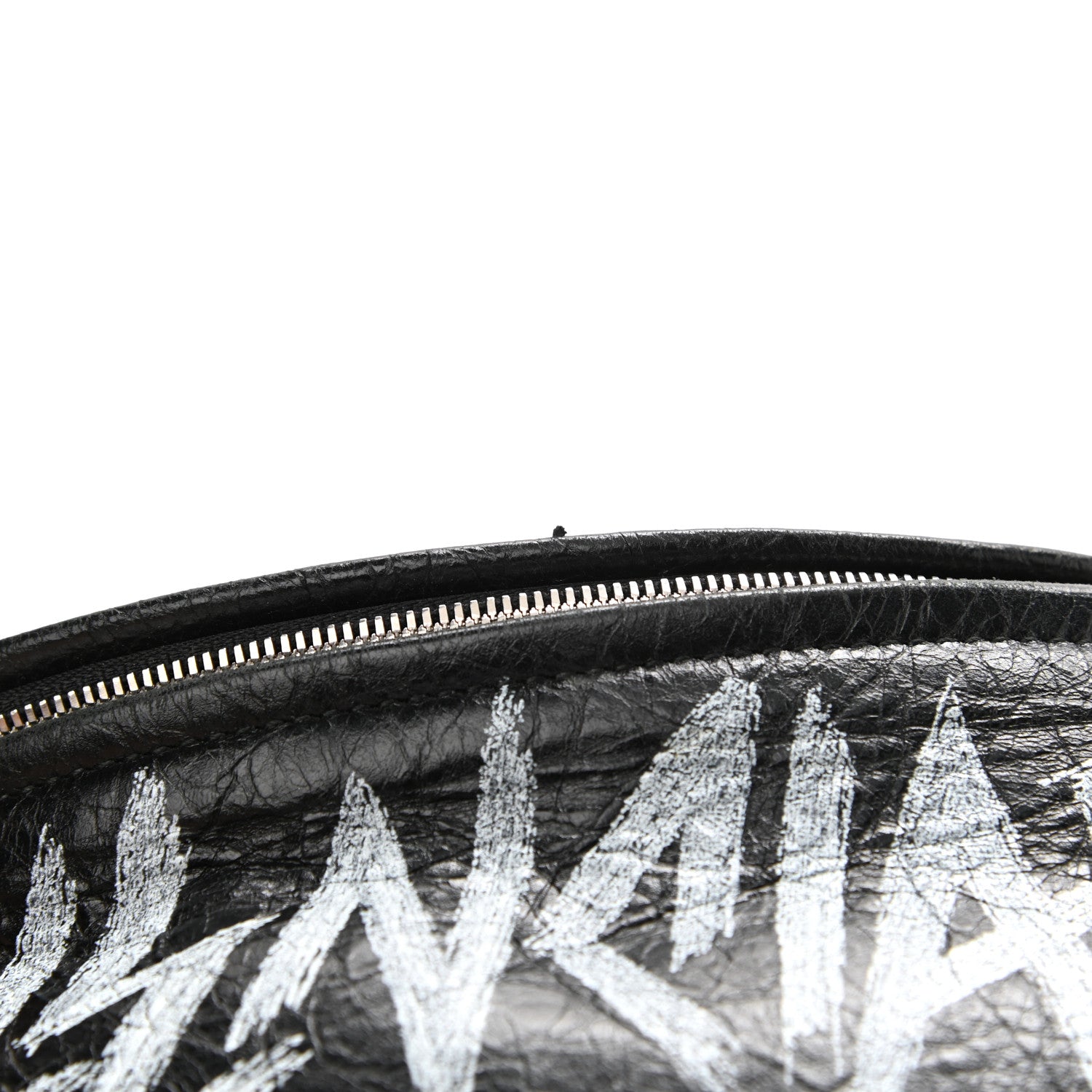 Balenciaga Agneau Arena Graffiti All Over XS Souvenir Belt Bag Black White 12 of 13