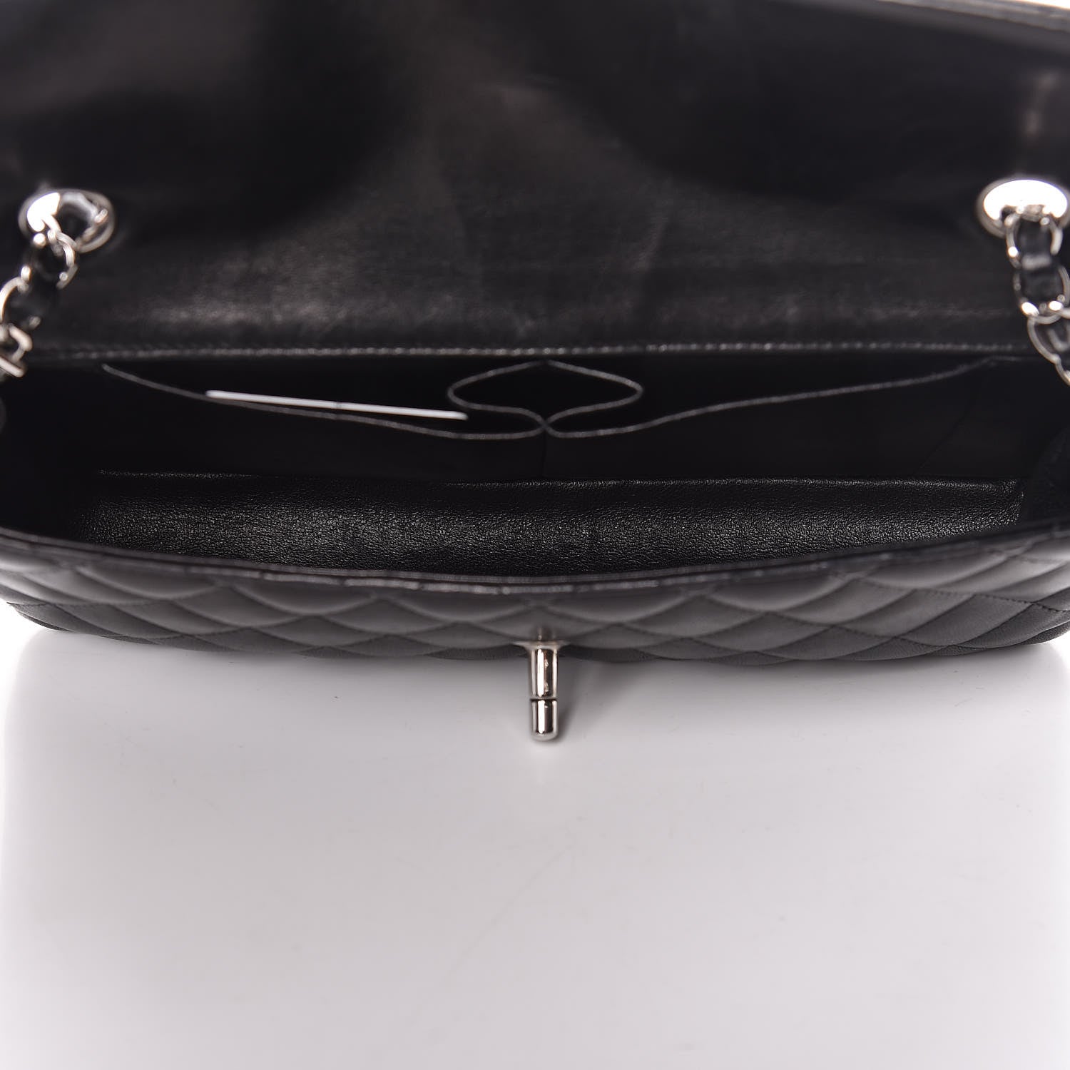Chanel Lambskin Quilted East West Flap Black 5 of 12